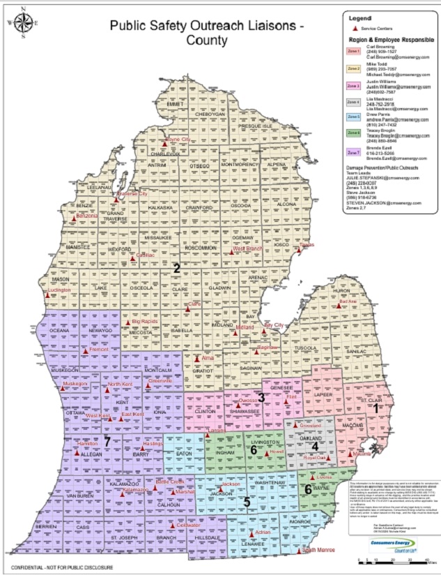 electric damage safety regions